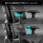 Bauhutte G-370PU-BK Gaming Sofa Chair 2, Black, PU Leather Type, Gaming Chair Like a Sofa, Standard