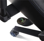 RS Gaming™ Davanti Vegan Leather High-Back Gaming Office Chair, Black/Blue, BIFMA Compliant