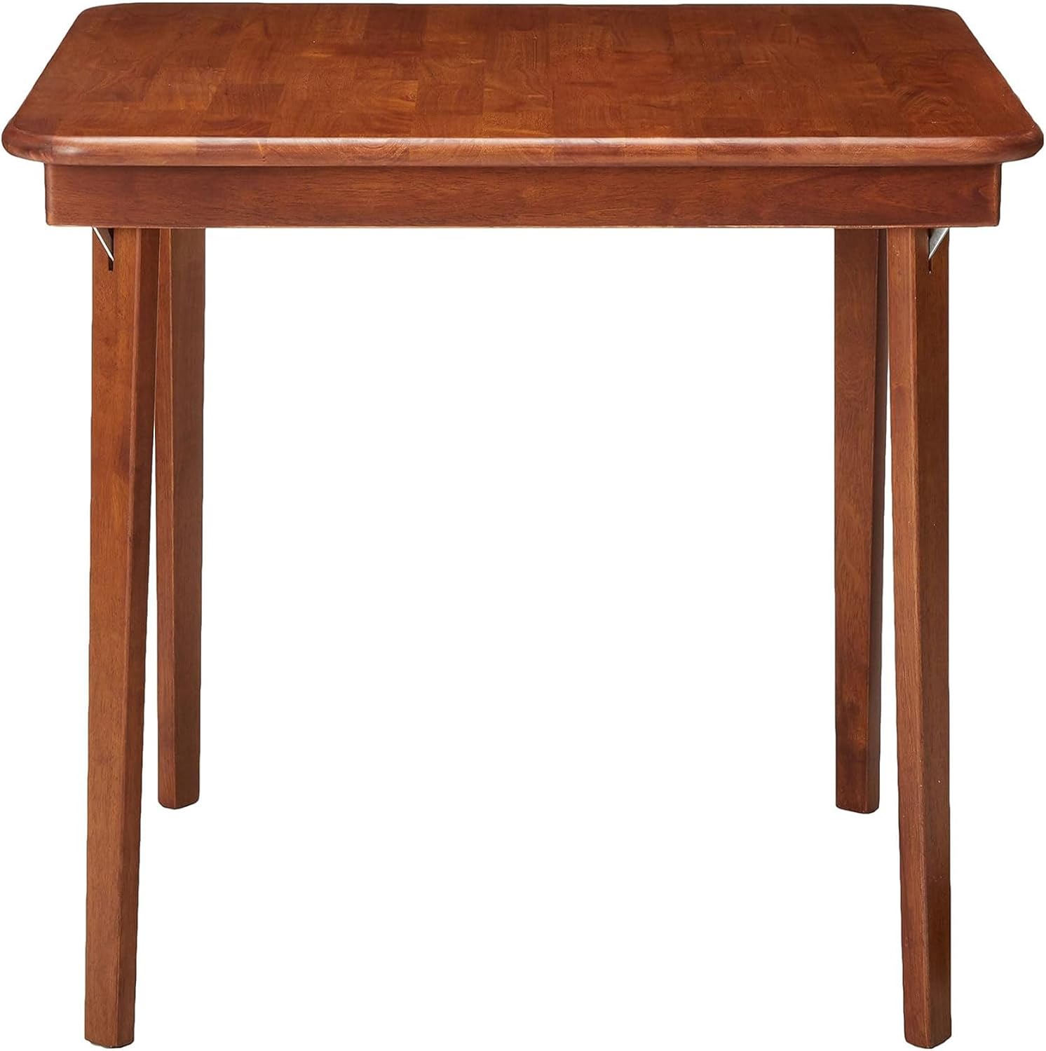 Stakmore Classic Straight Edge Solid Wood Folding Card Table, Cherry Frame
