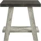 Furnifact Brown, Side Table, MDF Construction, Open Shelf, Durable Home Design, Warm Stylish Finish, Quality Build for Home