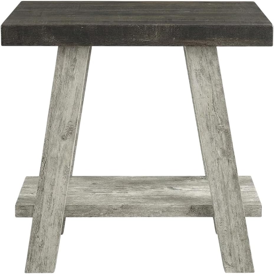 Furnifact Brown, Side Table, MDF Construction, Open Shelf, Durable Home Design, Warm Stylish Finish, Quality Build for Home