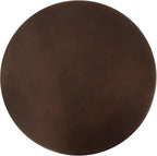 Kate and Laurel Hescott Vintage Metal Drink Table, 10 x 10 x 24, Bronze and Brown Marble, Glam Round Accent Table with Premium Toronto Marble Base and Metal Tabletop