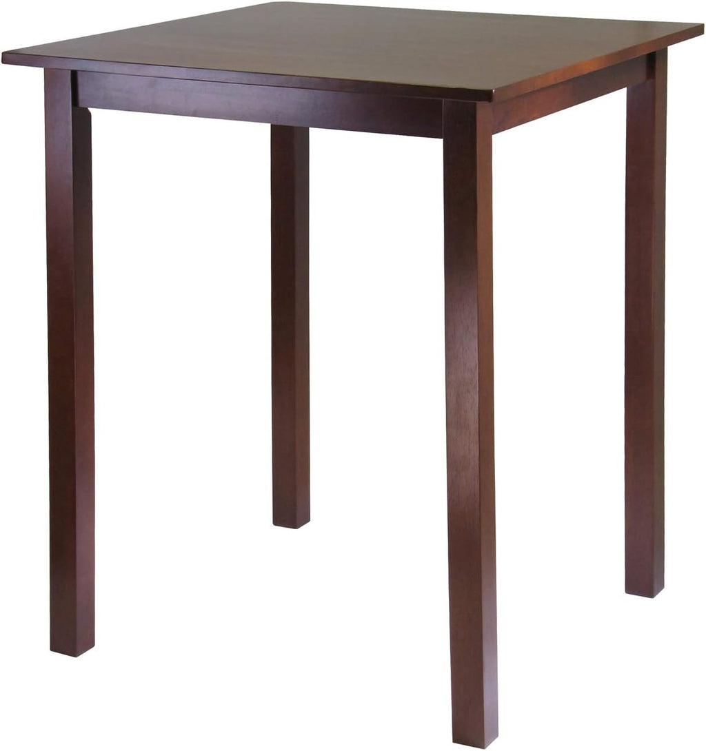 Winsome Parkland High Dining Table, 39" High, 34" Wide, Walnut