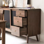 Entryway Cabinet Solid Wood Sideboard Nordic Black Walnut Dining Room Storage Cupboard Simple Dining Room Cabinet Storage Cabinet Sideboard Storage Cabinet
