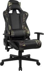 AudioTek Silla Gamer Video Juegos Gaming Reclinable Cómoda Consolas Pc Juegos Camuflaje Excelente Calidad Premium Computadora Ergonomica