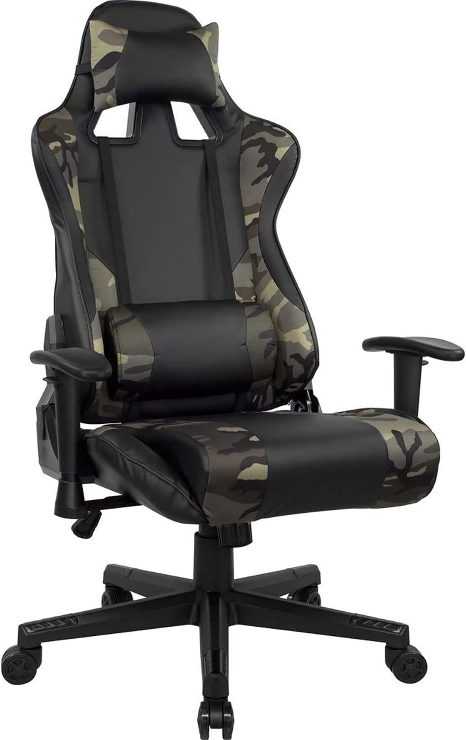 AudioTek Silla Gamer Video Juegos Gaming Reclinable Cómoda Consolas Pc Juegos Camuflaje Excelente Calidad Premium Computadora Ergonomica