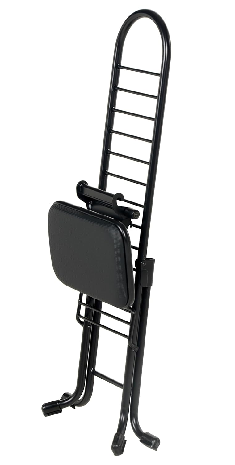 Vestil CPRO-600 Steel Height Ergonomic Worker Chairs 13 In. to 34 In. 220 Lb. Capacity Black