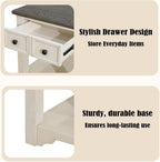 Farmhouse End Table with Drawers,Side Table with Storage,Wood Nightstand, Coffee Tables for Living Room,Entryway Table for Small Spaces,Small Side Table for Living Room, Bedroom, Kitchen