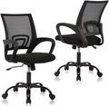 Office Chair Ergonomic Desk Chair with Lumbar Support & Armrest Height Adjustment Swivel Rolling Mid Back Breathable Mesh Chair PC Executive Works Task Computer Chair for Home Office, 2 Pack