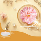 UDU 24 Pcs Floating Candles for Centerpieces and Floating Flowers for Centerpieces Artificial Flower Head for Home Birthday Wedding Party Table Decor Pink