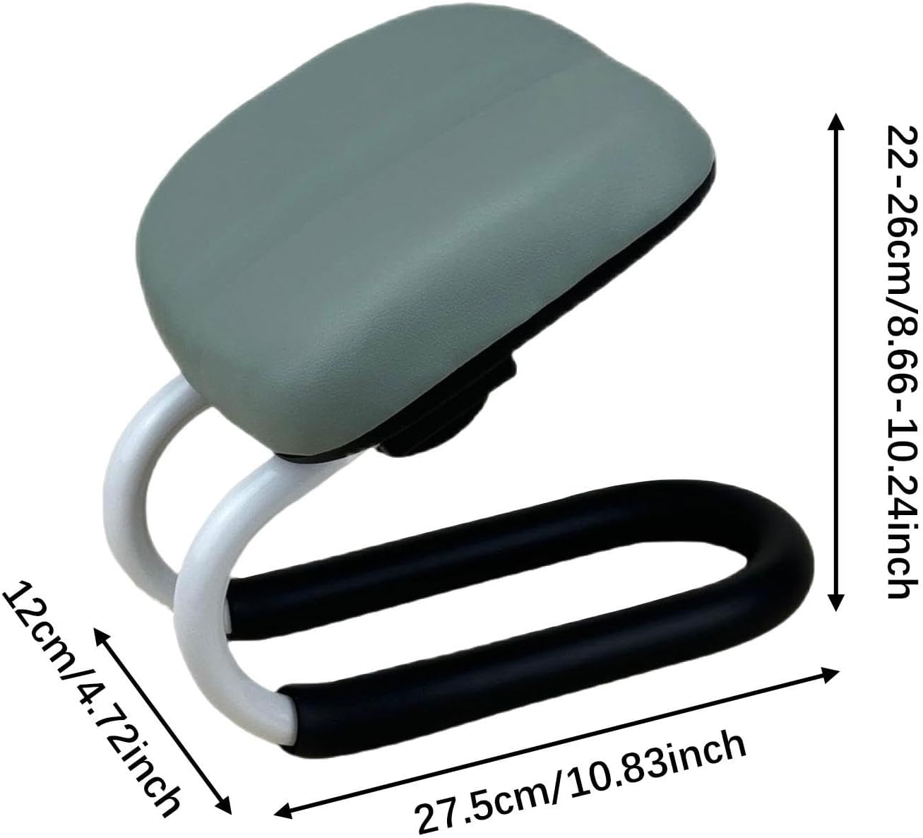 Kneeling Meditation Stool Meditation Chair Adjustable Ergonomic Bench Portable Metal PU Sponge Sturdy Comfortable Seat Suitable for Prayer Meditation