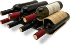 Wine Racks Countertop, 2-Tier Wooden Wine Rack Inserts for Cabinet, Bottle Holder Stand, 7 Bottles Freestanding Wine Storage Cabinet Shelf Organizer for Home Décor, Bar and Pantry