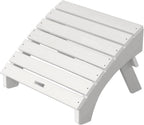 Highwood AD-OTL1-WHE Adirondack Folding Ottoman, Adult, White, 19W x 20D x 13H in.