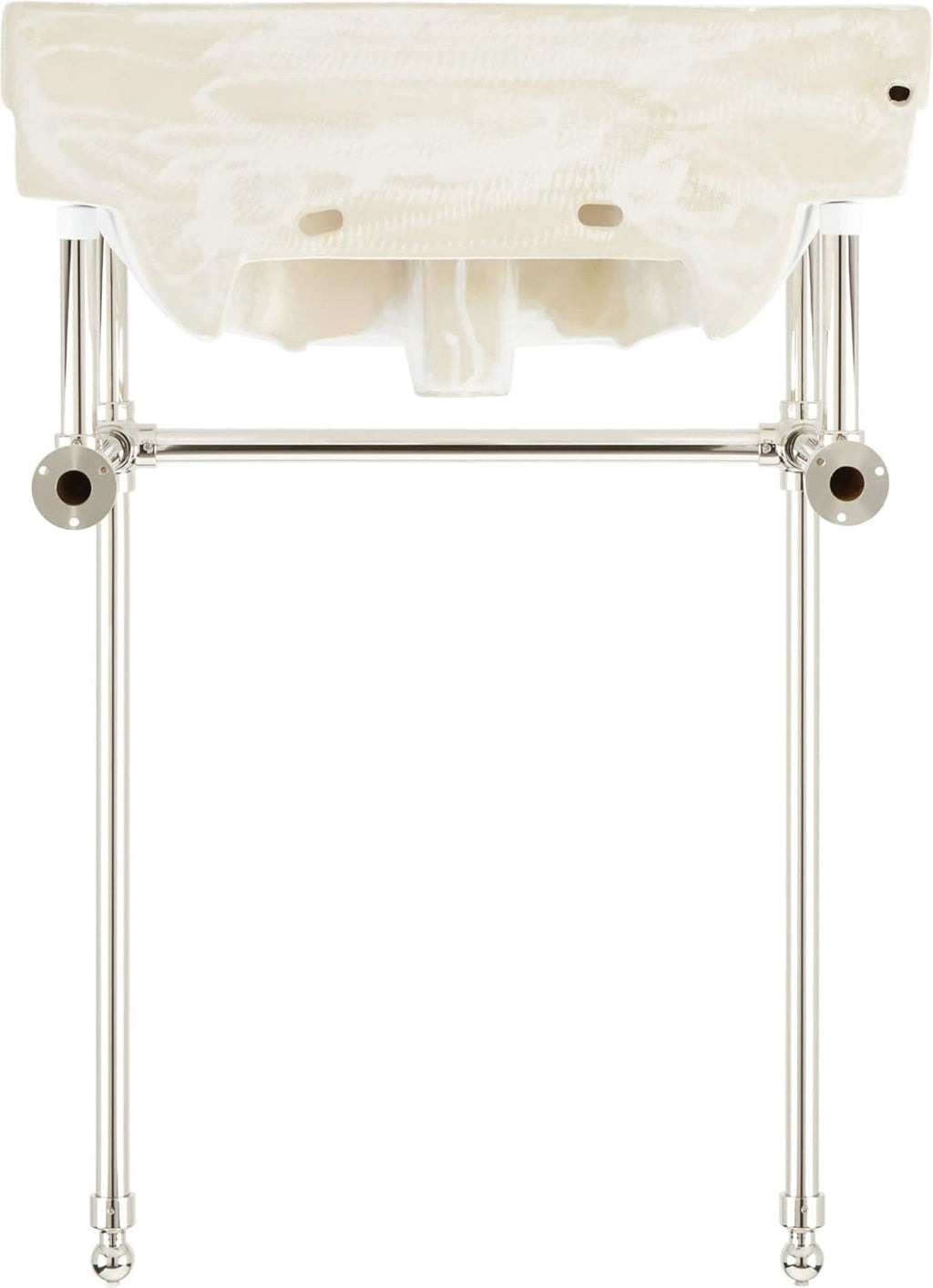 Signature Hardware 480504 Cierra 24-1/4" Vitreous China Console Bathroom Sink with 3 Faucet Holes at 8" Centers