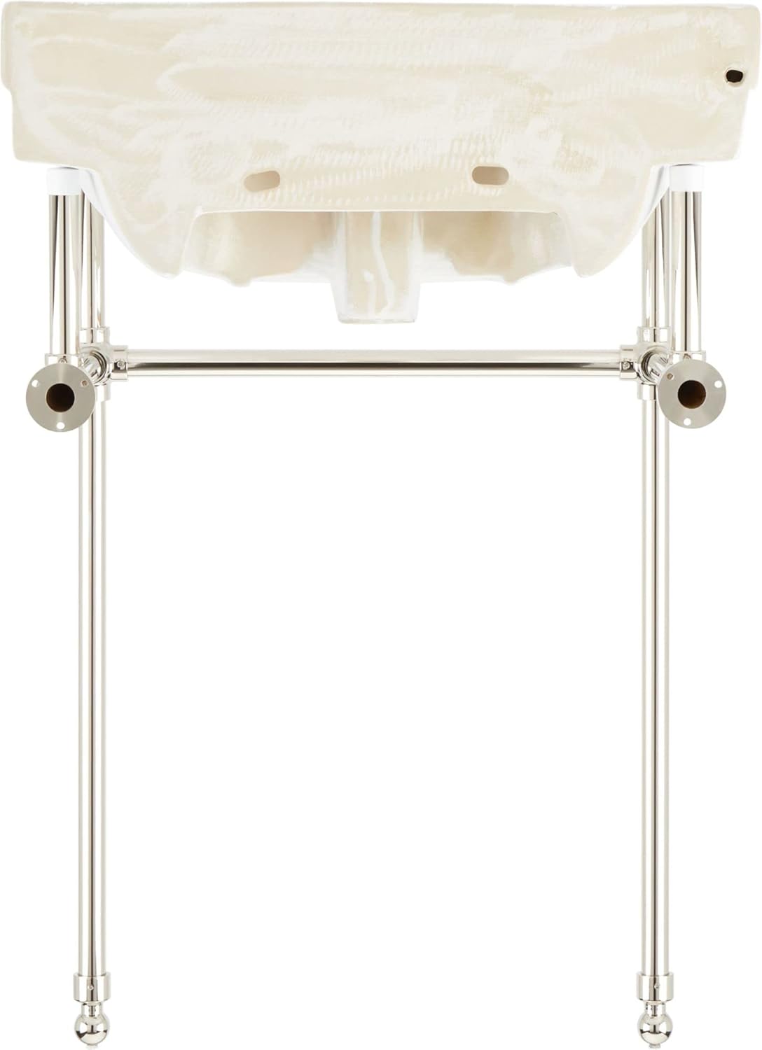 Signature Hardware 480504 Cierra 24-1/4" Vitreous China Console Bathroom Sink with 3 Faucet Holes at 8" Centers