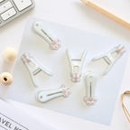 Plastic Clothespins Laundry Clothes Pins-24 Pack (Pink & Gray), Traceless Clothes Pegs, Bag Clips, Food Package Clip, with Cute Cat Claw Pattern