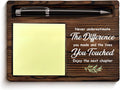 Coworker Gifts for Women Men Retirement New Job Going Away Leaving Gifts for Coworker Boss Leader Friends, Never Underestimate the Difference You Made Sticky Note Holder