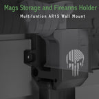Aoanoko Gun Wall Mount, Gun Rack with Absolutely Strong and Solid PA Material& Frosting Treatment Display Storage Organization System Unique Low Profile Design Withstand 300Lbs of Tension