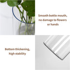 4 Pack Acrylic Cylinder Vases for Centerpieces, 8 inch Tall Clear Flower Vase, Unbreakable Vases,Hurricane Candle Holders Floating Candle Vase for Wedding Dinner Table Party Living Room Decor