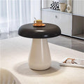 Modern Mushroom Round Side Table - Stylish Wood End Table for Living Room, Bedroom & Balcony - Smooth Finish, Versatile Decor Accent for Contemporary Spaces