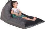 Jorbest Stuffed Animals Storage Bean Bag Chair for Kids and Adults, Stuffed Animals Bean Bag Storage, Luxury Velvet Stuffie Seat - COVER ONLY(Dark Grey 200 L/52 Gal)