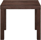 Parsons End Table, Canyon Walnut Finish, Modern Side Table for Living Room Bedroom, Home Essential
