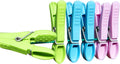 Lancaster Clothespins - Stronger, USA Made, Anti Twist (24, Blue,Green,Pink)