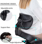 Ergonomic Kneeling Chair with Back Support and Wheels, Adjustable Balance Chair for Office and Home, Black