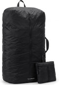 Travel Laundry Bag, Foldable Dirty Clothes Bag with Dual Zipper Opening, 40L Reusable Waterproof Laundry Bag, Large Capacity Travel Bag for Wet or Dirty Clothes for Travel, Camping & Storage (Black)
