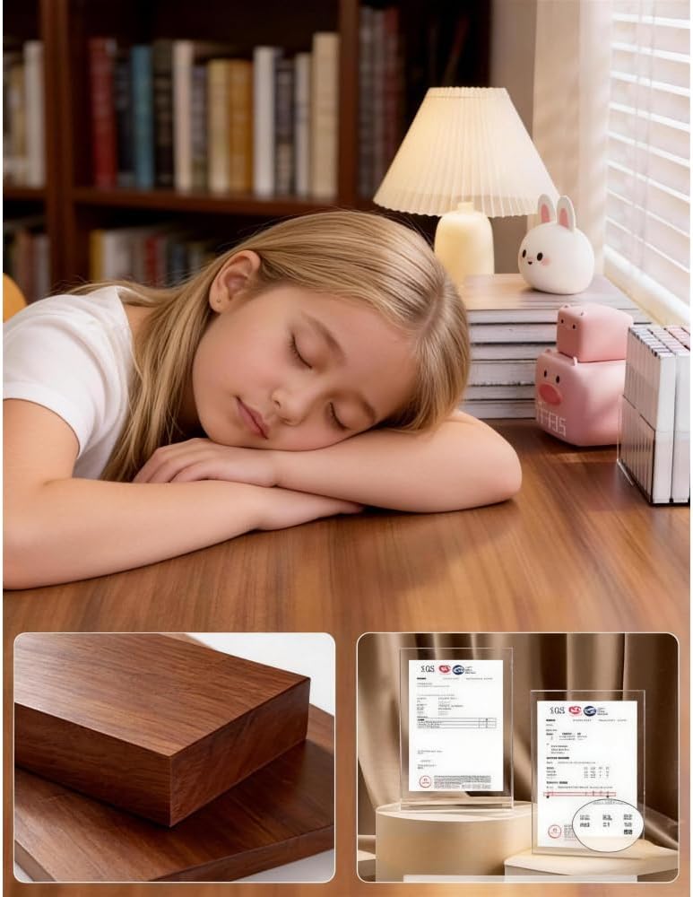 Solid Wood Side Table, End Table, Rustic Center Table, Simple Accent Table for Living Room, Round Design