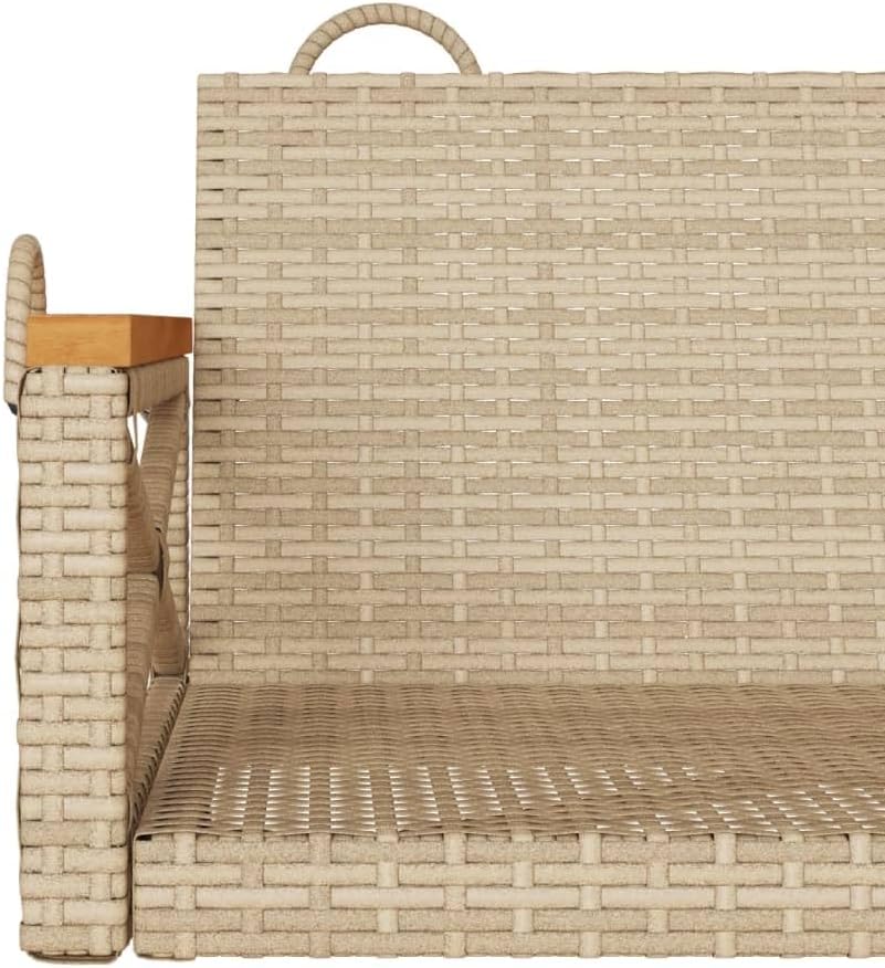Patio Swing Bench Beige,Modern Outdoor Swing Chair with Style – for Gardens and Patios Patio Furniture