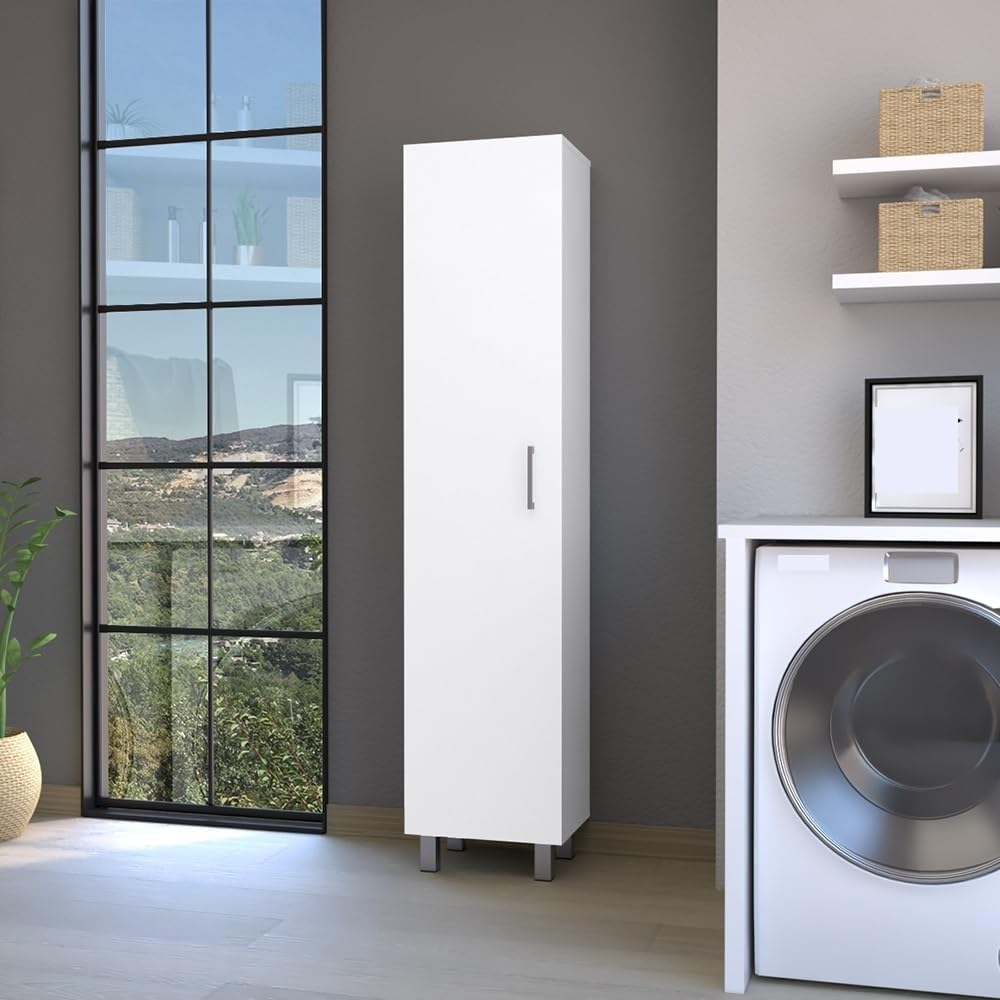 Modern Storage Cabinet, Tall Narrow Locker for Launday Living Room Hallway,for Kitchen Home