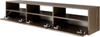 Selsey TV Lowboard - Colour Wisconsin Walnut Modern TV Chest of Drawers 150 x 30 x 30 cm (W x D x H) TV Base Cabinet for Living Room Cabinet with Flaps Push to Open Lowboard Hanging TV Cabinet Wall