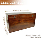 31.5" Storage Bench, Large Wooden Storage Chest,Oversized Storage Trunks,Multifunctional Entryway Organizer, Storage Bench Storage Furniture for entryways, Living Rooms, and Bedside Areas