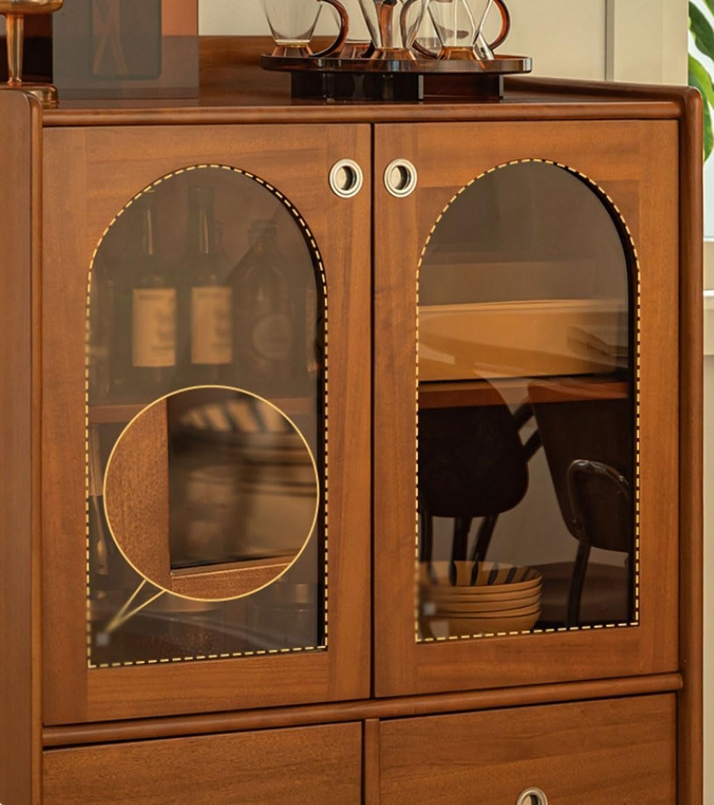 Entryway Cabinet Nordic Medieval Style Dining Sideboard Household Small Apartment Retro Storage Cabinet Restaurant Display Cabinet Sideboard Storage Cabinet