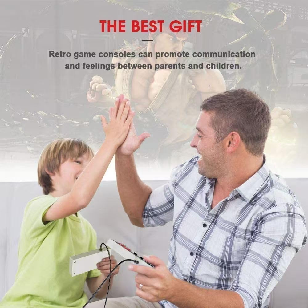 Classic Mini Retro Game Console Built in 619 Video Games,Av and HDMI Output Plug and Play Game System with Dual Wireless Controllers
