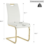 HomVent 3 Piece Square Glass Dining Table Set, Square Glass Kitchen Table Set for 2 with 2 PU Upholstered Dining Chairs for Kitchen Dining Room