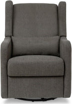 Carter's by DaVinci Arlo Recliner and Swivel Glider in Performance Charcoal Linen, Water Repellent & Stain Resistant, Greenguard Gold & CertiPUR-US Certified