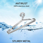 Metal Hangers Clothing Heavy Duty for Closet Stainless Steel Hanger 16.5in by WYCQKL 80 Pack