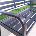 Patio Benches for Outdoors Outdoor Garden Bench Park Chair Rest Open-air Community Leisure Stool Backrest Garden Benches for Outdoors