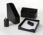 Realspace® Faux Leather Desk Valet, Black