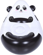 Zunate Cartoon Panda Inflatable Chair, Portable Animal Shaped Air Filled Couch for Kids, Lightweight Soft Seat for Outdoor Camping Beach Travel Indoor Backyard, Fun Inflatable Sofa with