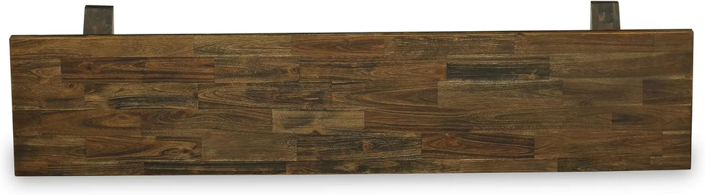 East West Furniture XB777 X-Style Modern Dining Room Bench with Wooden Seat, 72x15x18 Inch, Multi-Color