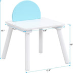Panel Table with 4 Chairs