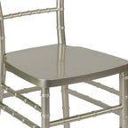 Flash Furniture 2 Pack HERCULES PREMIUM Series Champagne Resin Stacking Chiavari Chair