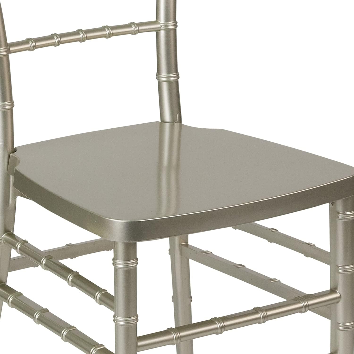 Flash Furniture 2 Pack HERCULES PREMIUM Series Champagne Resin Stacking Chiavari Chair