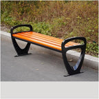 Benches, Aluminum Outdoor Benches, Garden Park Chairs for Patio use(Brown,Medium)