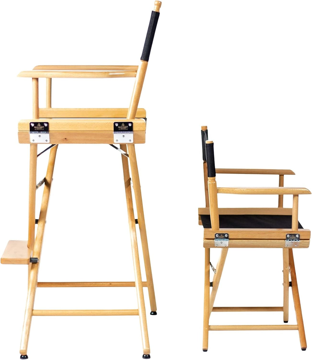 Filmcraft Junior Director's Chair - Kids and Pets - Shortest Professional Director's Chair 15.5" inch seat Height for Set, Stage and Studio