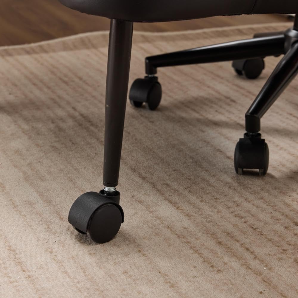Upgraded Ergonomic Cross Legged Swivel Chair, Adjustable Height and PU Leather, Meditation& ADHA Chair with Back Support, Home and Office,Yoga Chair, Black
