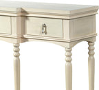 Christopher Knight Home Cally Wood Console Table with Drawers & Bottom Shelf, Narrow Entryway Table with Turned Roman Legs, Traditional Rectangular Wall Table for Living Room Study Hallway, White